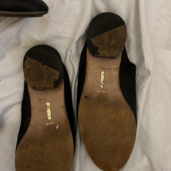 Kate Spade Aquatalia Louise et Cie Leopard Red Black pumps, slide lot size 10 11 - Picture 7 of 9